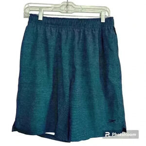 Speedo Blue and Black Swim Shorts. Men's Size Small